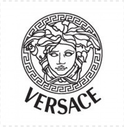 versace logo vector free download HighResolution Transparent PNG Isolated Graphic