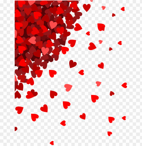 very small hearts in corner - valentines day background PNG transparency images