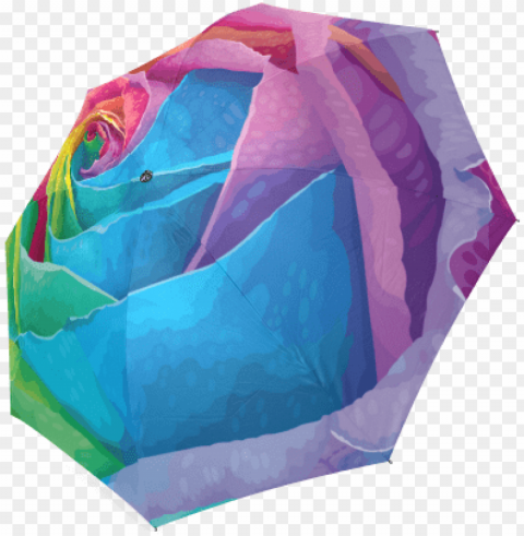 vibrant flower watercolor foldable umbrella - craft Isolated Object in Transparent PNG Format PNG transparent with Clear Background ID 25ad7d60