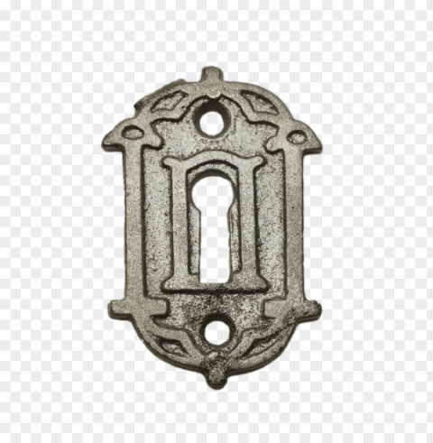 victorian keyhole cover plate Isolated Object on Clear Background PNG