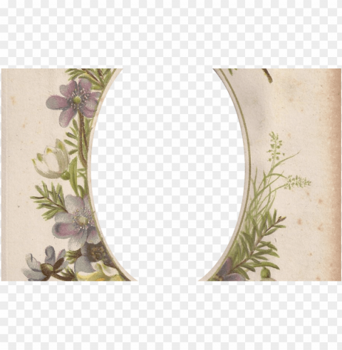 victorian photo album oval floral frame zibi vintage - frame vintage oval floral PNG images for websites