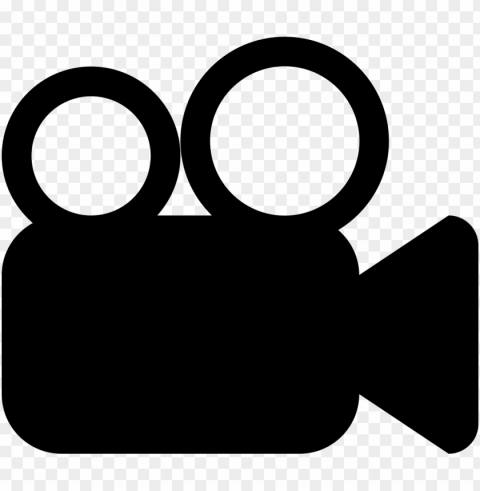 video camera clip art black and white - video camera icon Transparent Background PNG Isolated Element