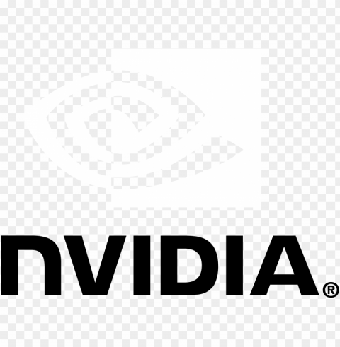 vidia logo black and white - nvidia logo white HighResolution Isolated PNG with Transparency