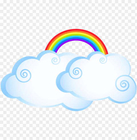 view full size - clouds and rainbows clipart Transparent PNG art