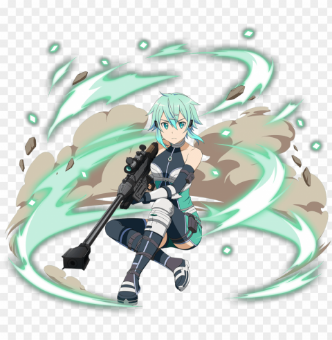 view fullsize sinon image - sword art online memory defrag ggo PNG graphics with alpha channel pack