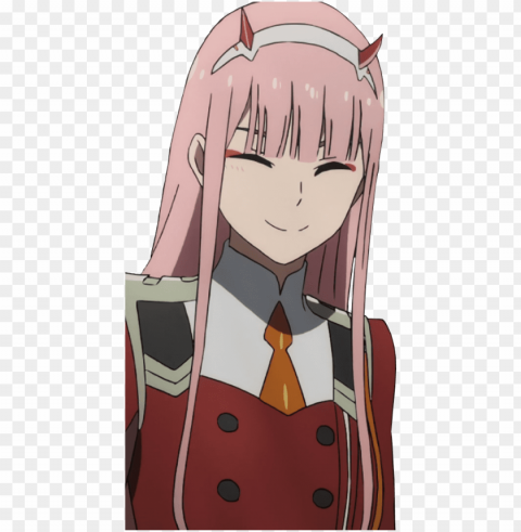 view samegoogleiqdbsaucenao smile - zero two Isolated Subject with Clear Transparent PNG