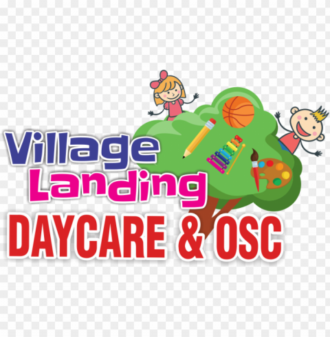 village landing daycare Clean Background Isolated PNG Icon