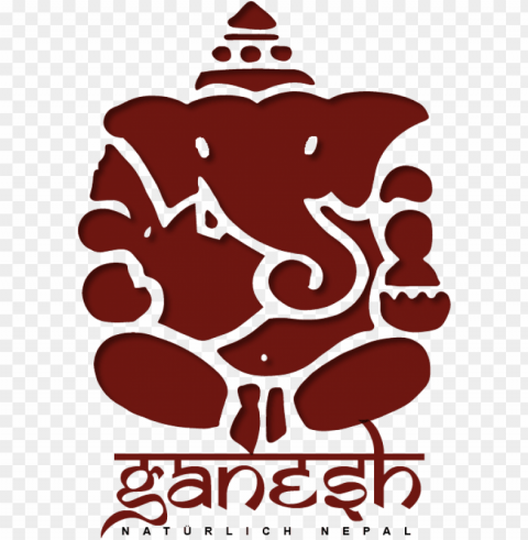 vinayagar logo - ganesh ji image black & white PNG format with no background