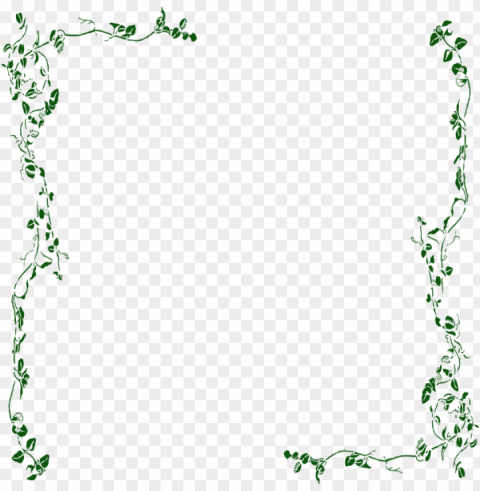 vine border green clip art at clker com vector clip - vinyl wall art decal sticker #275 flower floral vines Alpha channel transparent PNG PNG transparent with Clear Background ID 1a7eaa81