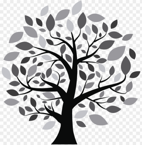 vinilo decorativo Árbol de muchas ramas - logo nature HighQuality Transparent PNG Isolated Element Detail
