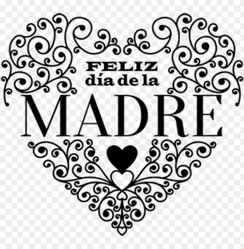 vinilo decorativo ornamental día de la madre - mother's day PNG Graphic Isolated with Clarity