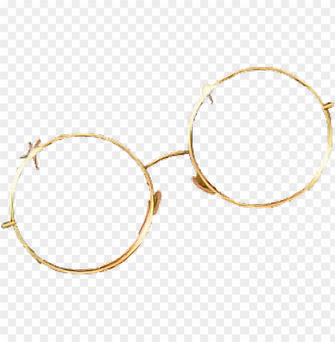 vintage aesthetic tumblr glasses - aesthetic glasses background PNG Image with Transparent Isolated Graphic