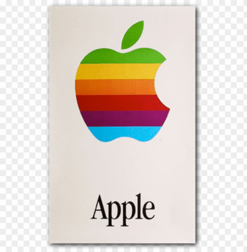 Vintage Apple Logo Poster PNG Transparent Images For Social Media