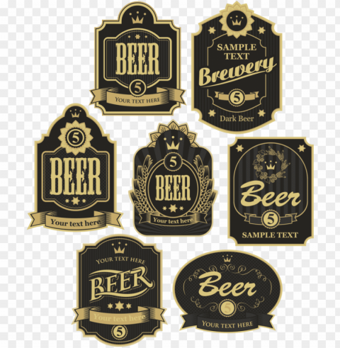 vintage beer icon sticker label hq image free - beer icon vintage Isolated Artwork in Transparent PNG