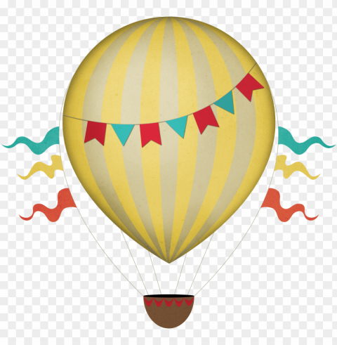 vintage clipart stickpng download - hot air balloon Transparent PNG graphics complete archive