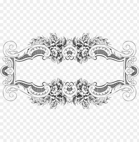 vintage floral frame picture freeuse stock - art baroque frame PNG images with alpha transparency layer