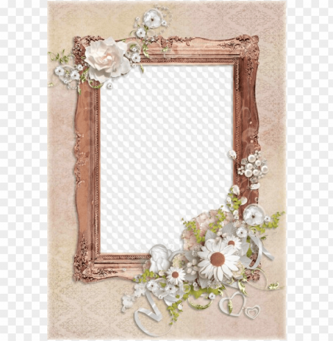 vintage flowers - marcos vintage flores ClearCut Background PNG Isolated Element