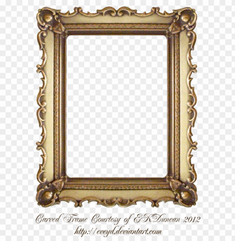 vintage gold frame Alpha channel transparent PNG PNG transparent with Clear Background ID b38cb49f