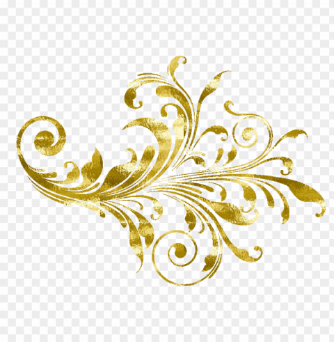 vintage gold wedding PNG image with no background