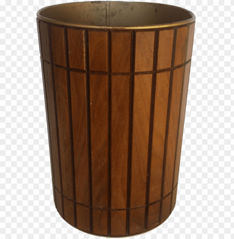 vintage gruvwood trash can waste basket on chairish - nagara Transparent Background Isolated PNG Figure