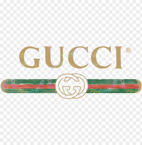 vintage gucci inspired logo vector - gucci top in weiß baumwolle Isolated PNG on Transparent Background