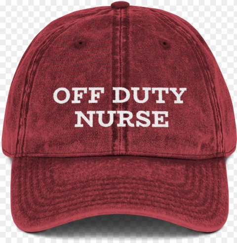 vintage off duty nurse cap - baseball ca PNG images with no watermark