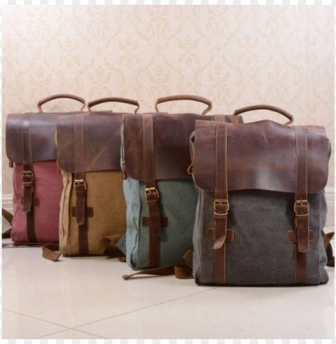 vintage school bags PNG Graphic Isolated with Clarity