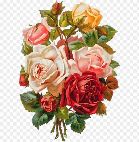 Винтажные Цветы В Для Декупажа - mother's day roses throw blanket PNG files with no backdrop pack