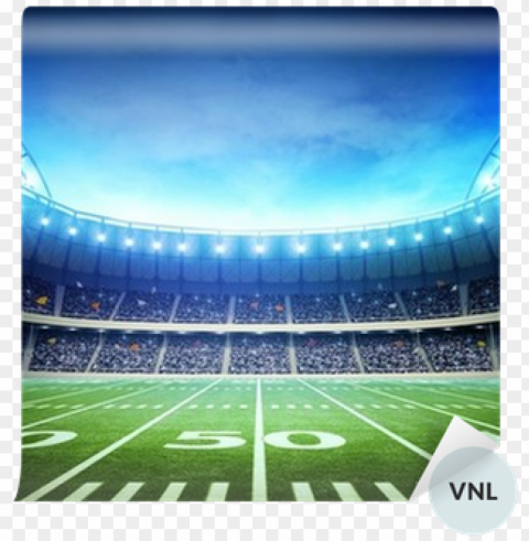 Vinyl Wall Mural Light Of American Stadium Easy Installation - American Football Stadium Background Transparent PNG Images For Graphic Design