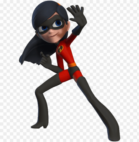 violet parr - disney incredibles characters Transparent PNG Isolated Object