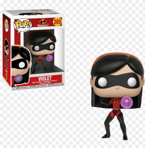 violet pop vinyl figure - funko pop the incredibles 2 PNG graphics with transparency
