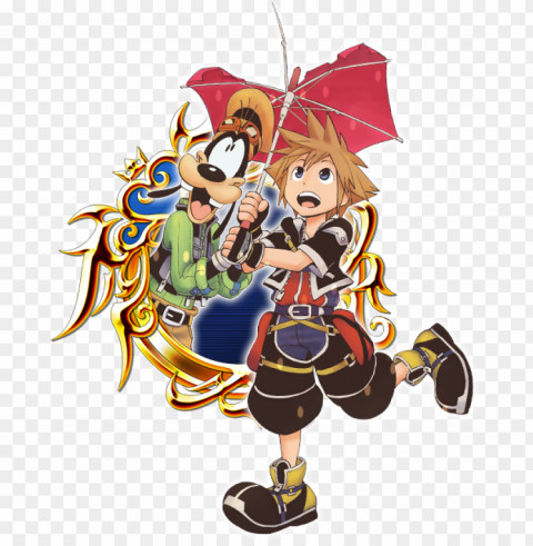 vip toon sora goofy - sora goofy Isolated Element in Clear Transparent PNG