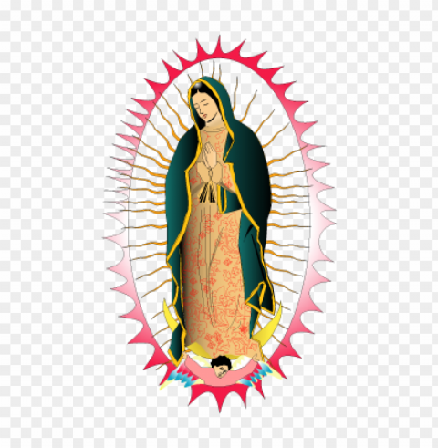 viregn de guadalupe vector free download HighResolution PNG Isolated Illustration