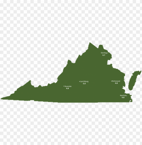 Virginia Sun Light Hours Map - Virginia 2017 Election Ma Transparent PNG Image
