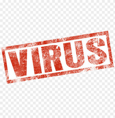 virus warning sign PNG with no bg