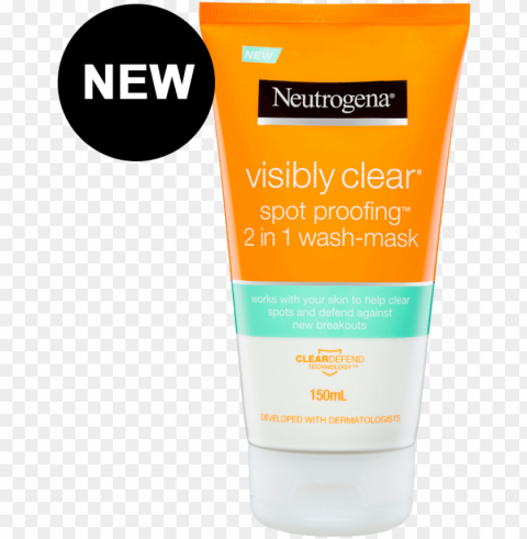 visibly clear spot proofing wash mask new - neutrogena deep clean micellar purifying water PNG with no cost