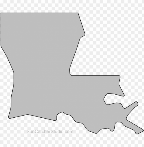 Visit - Louisiana State Outline Wood Free PNG