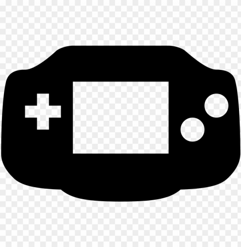 visual game boy icon - black and white gameboy icon PNG Image with Isolated Subject