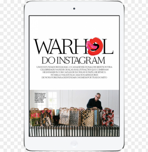 vogue ipad3 PNG with clear background set