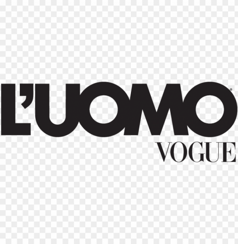 Vogue Logo - L Uomo Vogue Logo Transparent Background Isolated PNG Figure