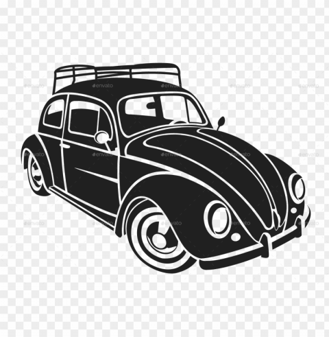 volkswagen beetle car volkswagen - vw beetle silhouette vector Free PNG images with transparent backgrounds