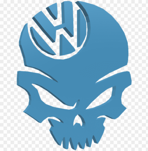 volkswagen skull logo - volkswagen skull Transparent Background PNG Isolated Element