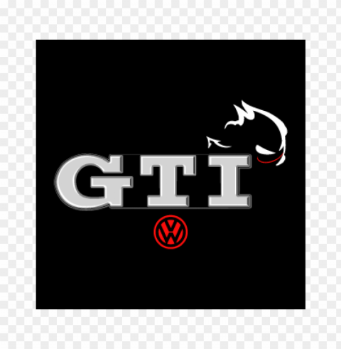 vw gti vector logo free download HighQuality Transparent PNG Isolated Object