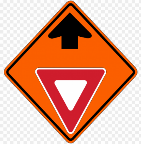 w3-2 yield ahead - low clearance road si PNG Image with Isolated Element