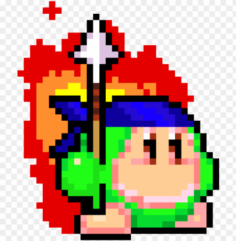 waddle dee - kirby waddle dee pixel PNG artwork with transparency