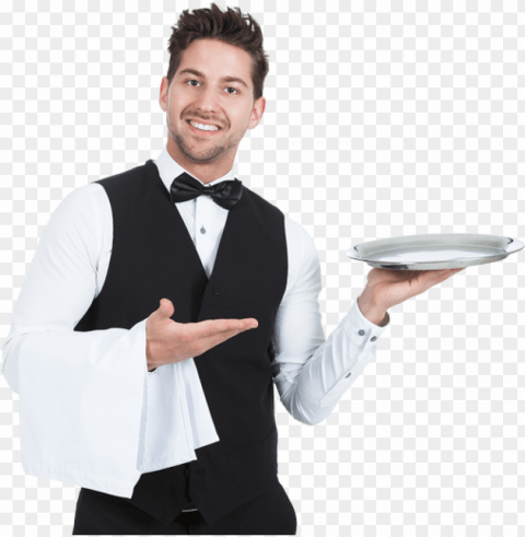 waitress Transparent Background Isolation in PNG Image