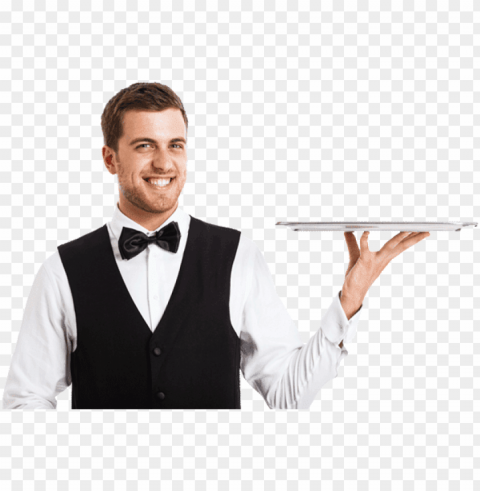 Waitress Transparent Background PNG Isolated Art