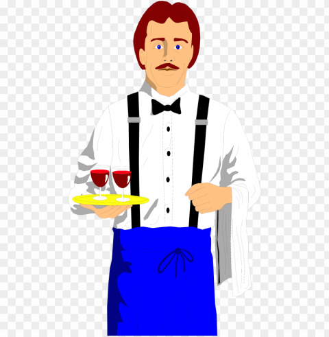 waitress Clear Background PNG Isolated Design Element