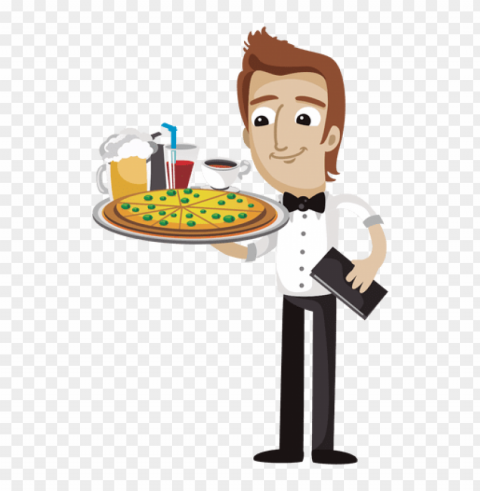 waitress Clear Background PNG Isolated Subject