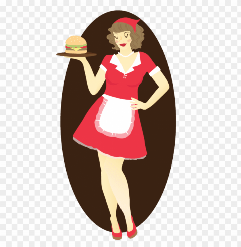 waitress Clear PNG pictures comprehensive bundle